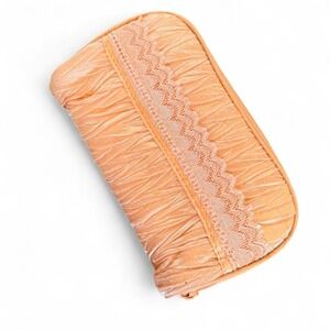 Vintage Peachy Orange lace detailed jewelry organizer